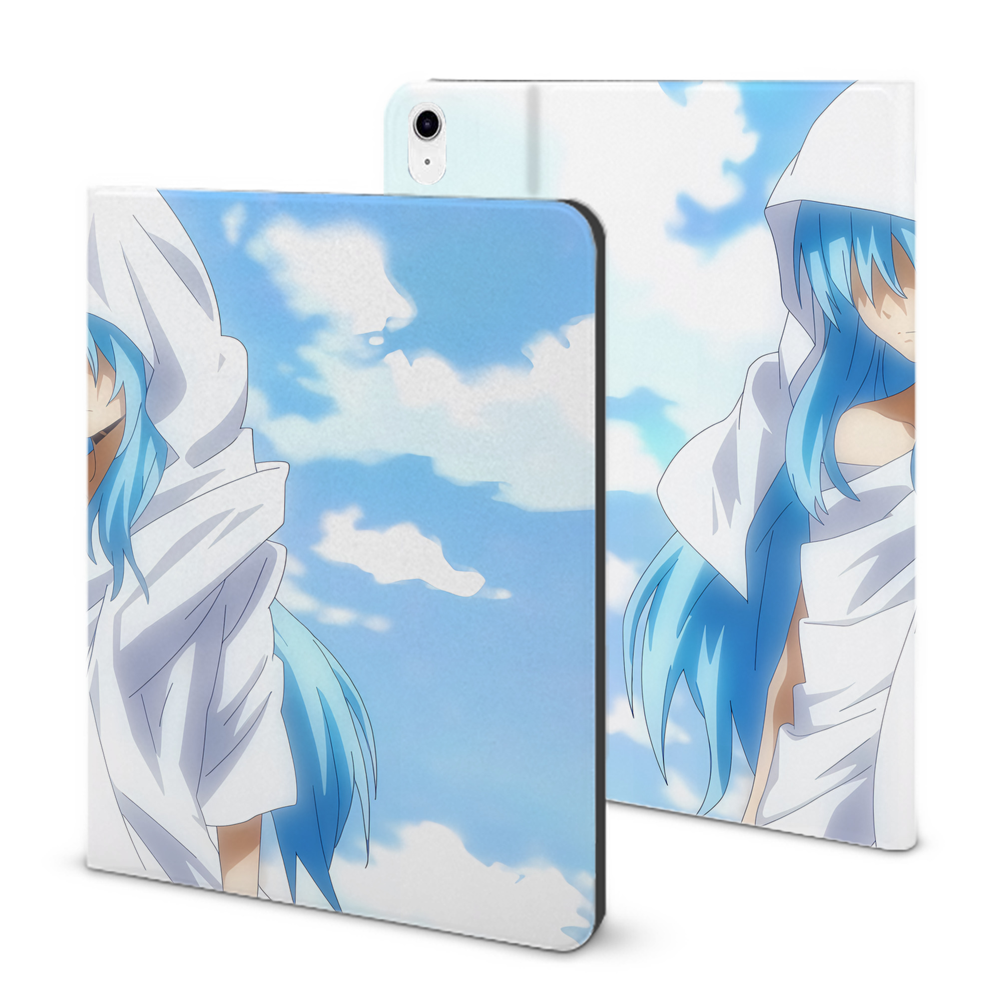 （画像用） 転スラ Regarding Reincarnated to Slime IPad ケース ブック型 PUレザー TPU 耐衝撃 軽量 薄型 ペン収納なし 全面保護 IPad 各モデル対応